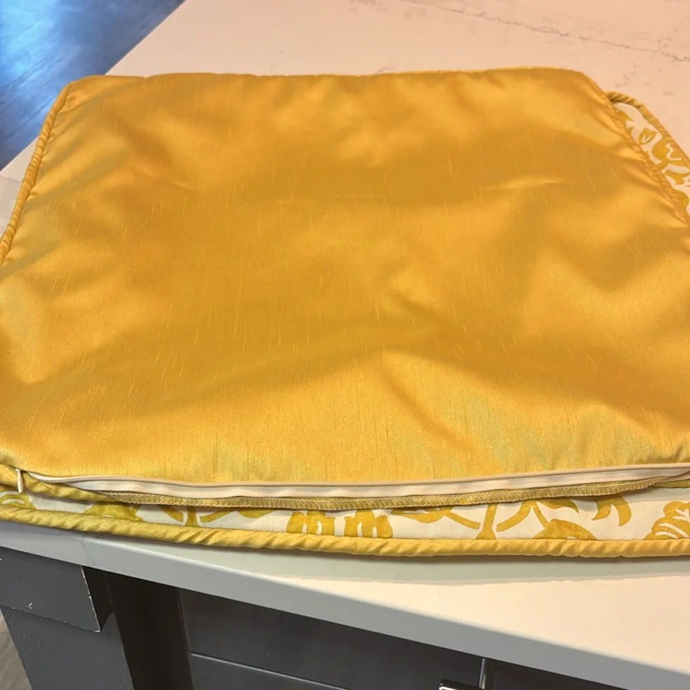 Custom-made 20 x 20 fortuny pillow cases